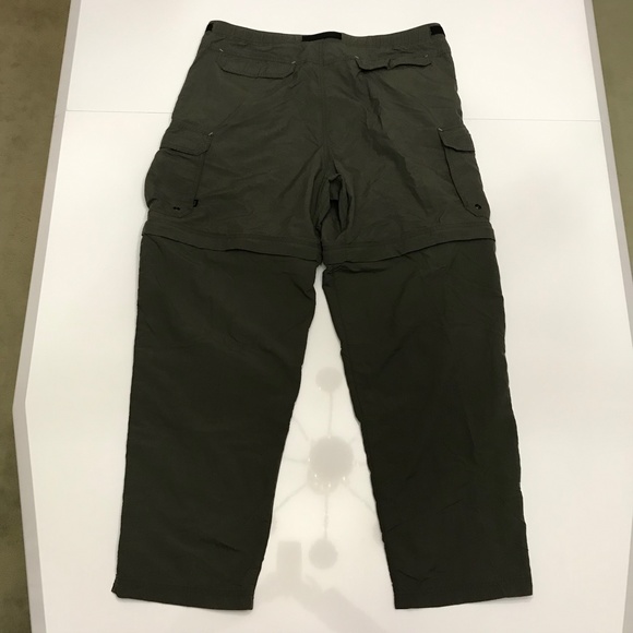 REI Men's Convertible Green Cargo Pants Size 38 - Picture 2 of 12